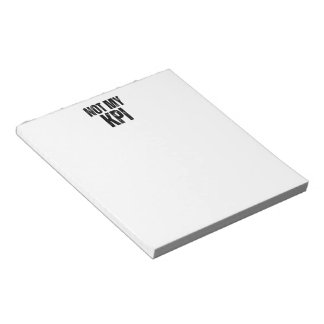 Bloc-note Liste de tâches quotidiennes minimaliste Pas mon K
