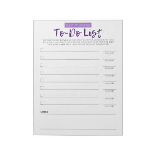 Bloc-note Liste Mes tâches
