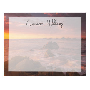 Bloc-note Littoral   Sunset Pacific Grove Carmel California