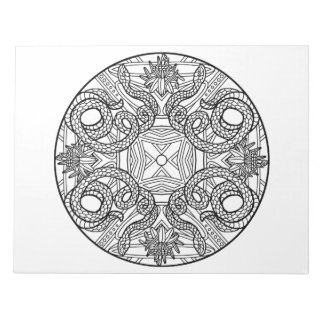 Bloc-note Livre de coloriage de serpent Mandala
