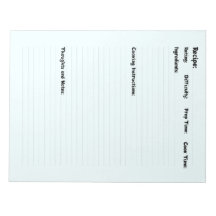 Livre de recettes pour votre famille fait par vous