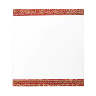 Bloc-note Livre Rouge Falln Et Or Gild