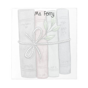 Bloc-note Livres d'enseignants personnalisés liés à la ficel