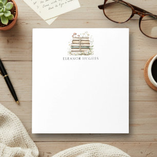 Bloc-note Livres Floraux Aquarelle Vintage Personnalisés