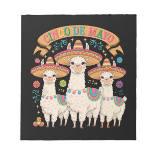Bloc-note Llama drôle Cinco De Mayo Fête Party