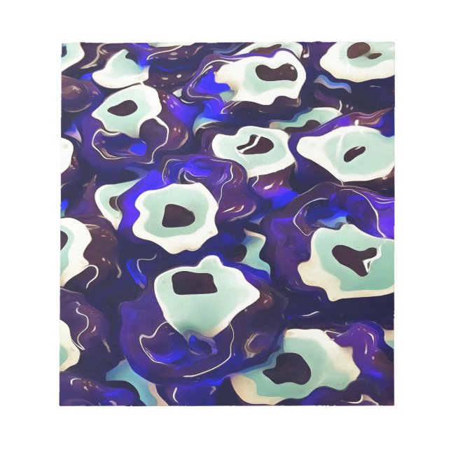 Bloc-note L'Oeil Boncuk Turc Formé Amulet Bizarre Art (Devant)