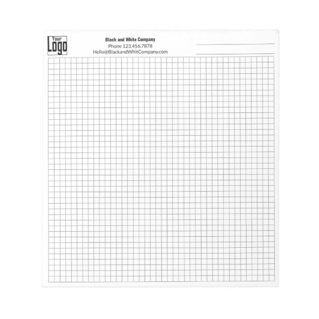 Bloc-note Logo Commerce Note Objet Grille de planification G (Devant)