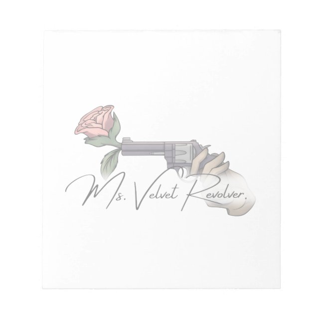 Bloc-note Logo de la marque Ms. Velvet Revolver 2025 (Devant)