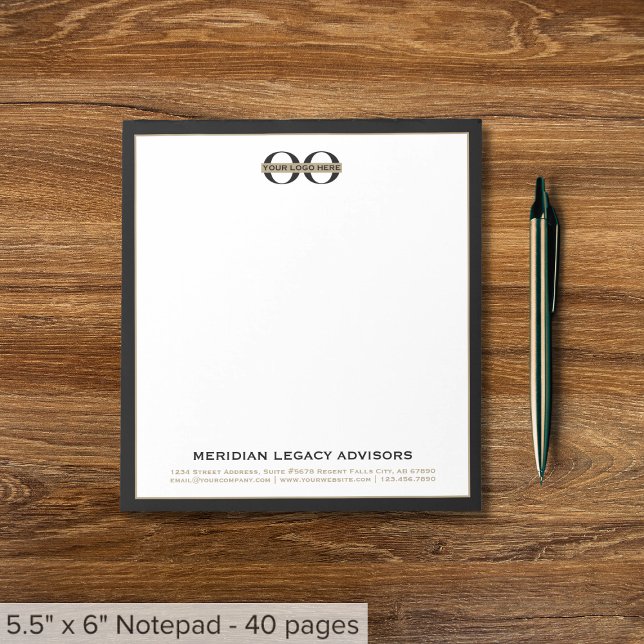 Bloc-note Logo de l'entreprise Affaires (Créateur téléchargé)