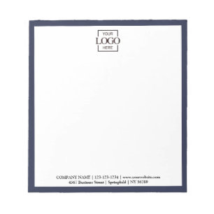 Bloc-note Logo d'entreprise moderne et professionnel pour so