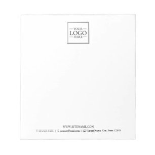 Bloc-note Logo d'entreprise personnalisé avec texte personna