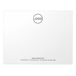 Bloc-note Logo d'entreprise personnalisé avec texte personna