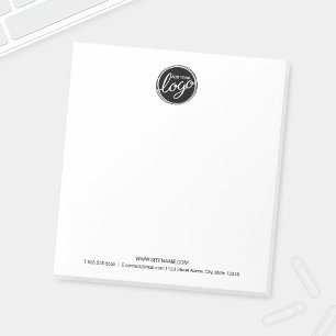 Bloc-note Logo d'entreprise personnalisé avec texte personna