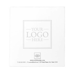 Bloc-note Logo d'entreprise personnalisé avec texte personna