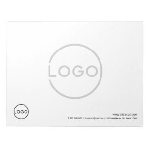 Bloc-note Logo d'entreprise personnalisé avec texte personna