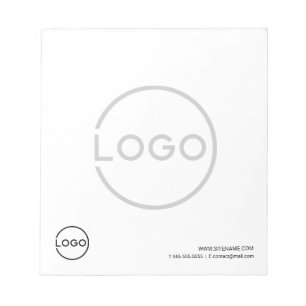 Bloc-note Logo d'entreprise personnalisé avec texte personna