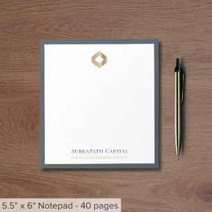 Bloc-note Logo personnalisé élégant