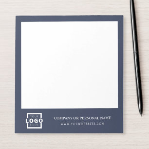 Bloc-note Logo personnalisé Entreprise Marque Cadeau bleu