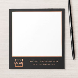 Bloc-note Logo personnalisé Entreprise Marque Cadeau Copper