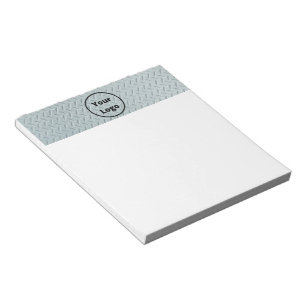 Bloc-note Logo personnalisé impression métallique grise