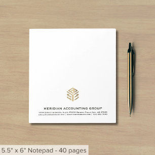 Bloc-note Logo personnalisé Simple Classic Business Bloc-not