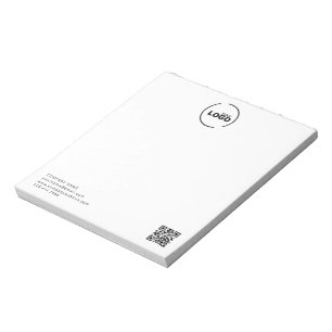 Bloc-note Logo Professionnel Moderne Entreprise Blanc
