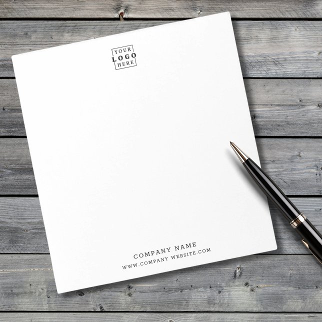 Bloc-note Logo professionnel personnalisé Nom de l'entrepris (Custom Business Logo Company Name Professional Notepad
)