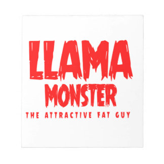 Bloc-note Logo rouge Llama Monster