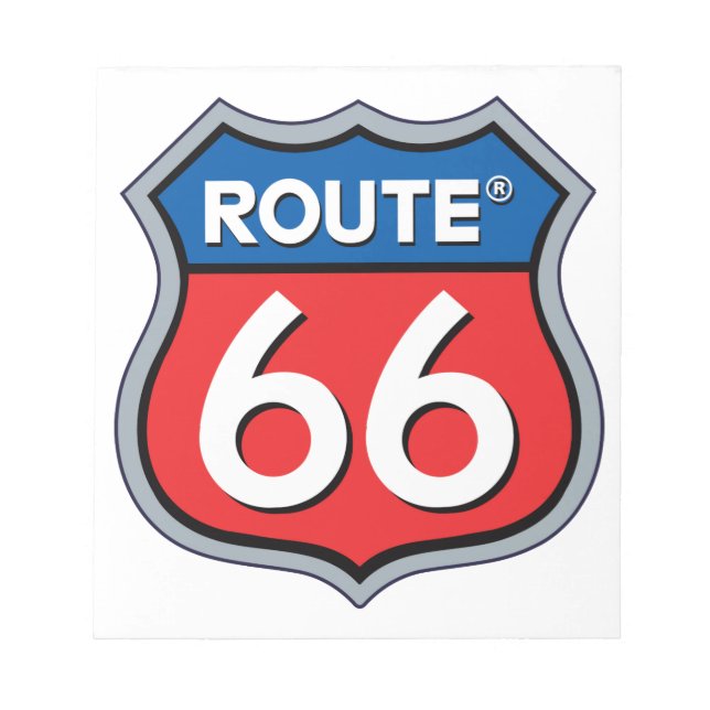 Bloc-note Logo Route 66 (Devant)