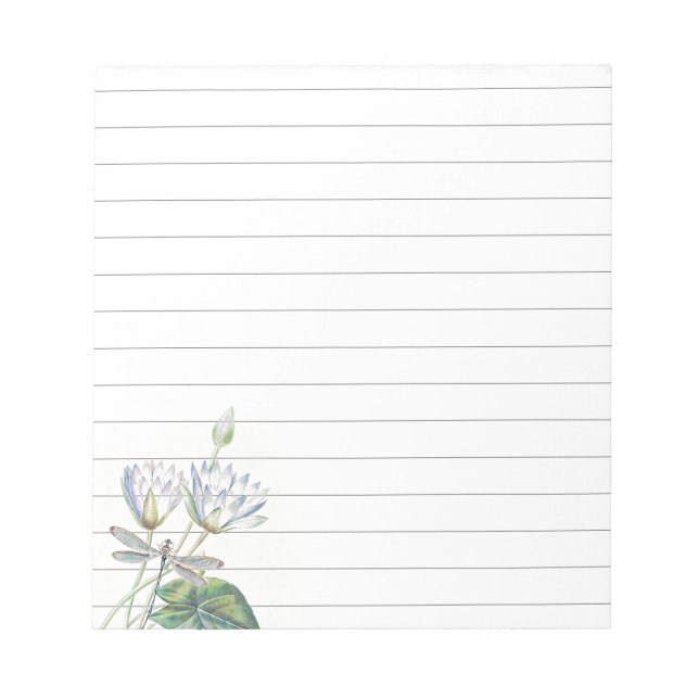 Bloc-note Lotus et libellule (Devant)