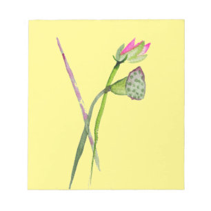 Bloc-note Lotus rose Fleur Zen Art bouddhiste
