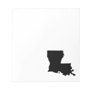 Bloc-note Louisiane en noir et blanc