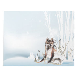 Bloc-note Loup d'hiver