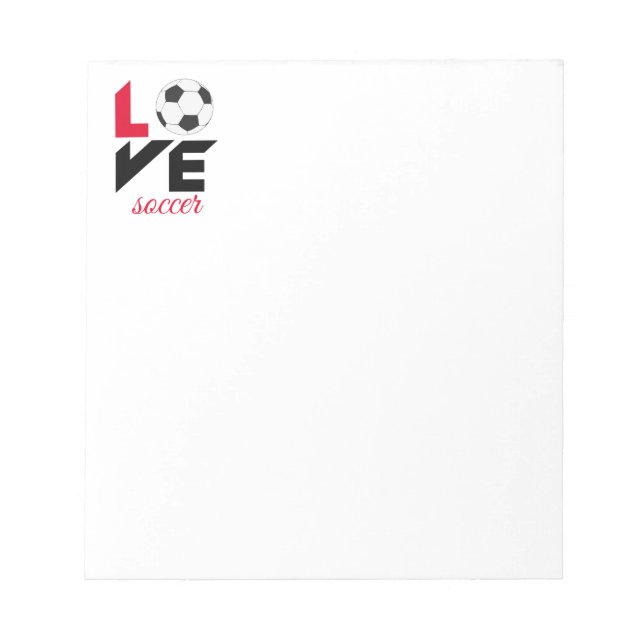 Bloc-note Love soccer (Devant)