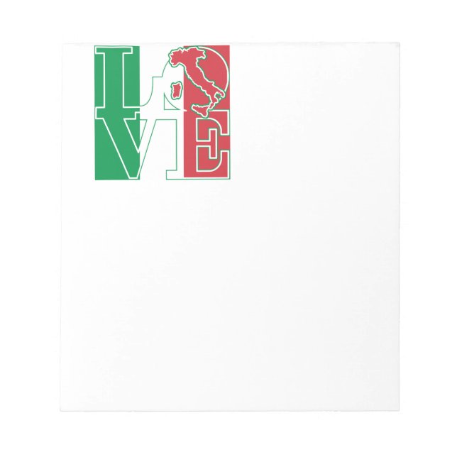 Bloc-note LOVE Style italien (Devant)