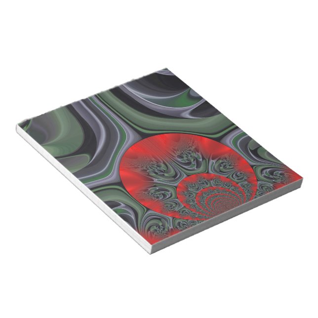 Bloc-note Lovely Red Aurora Art Personnaliser d'impression (Incliné)