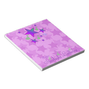 Bloc-note Lullabe de la lumière d'étoile violette