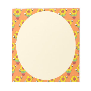 Bloc-note Lumineuse Orange Et Jaune SunFlower