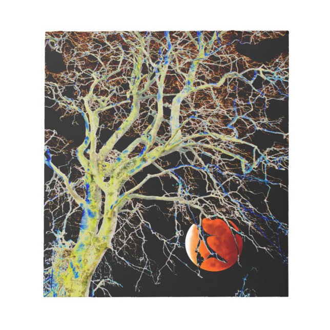 Bloc-note Lune rouge se lève (Devant)