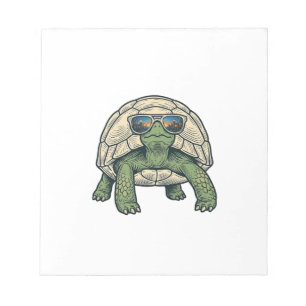 Bloc-note Lunettes de soleil tortue Vintage Vector Design_1