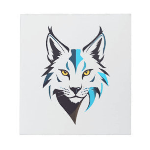Bloc-note Lynx Vector Art Animal Moderne Ville Urbaine Graph