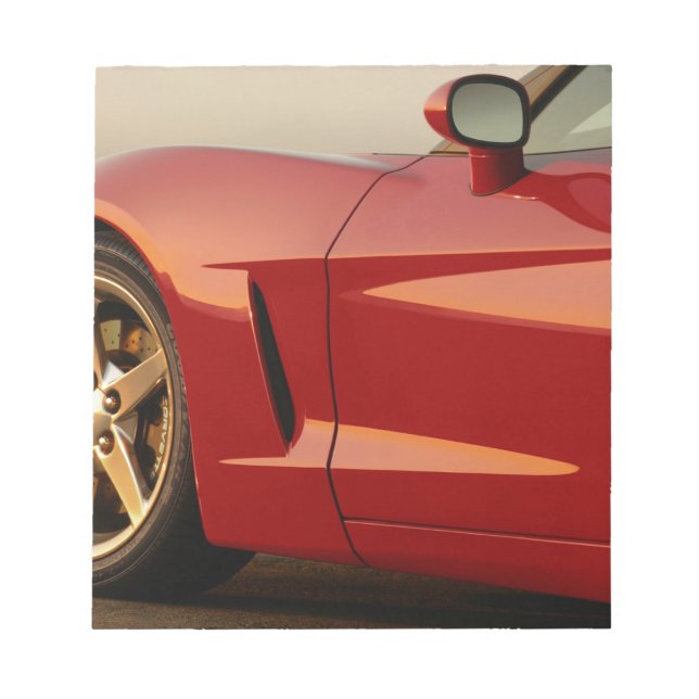 Bloc-note Ma Corvette rouge (Devant)