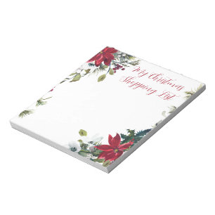 Bloc-note Ma liste de magasins de Noël