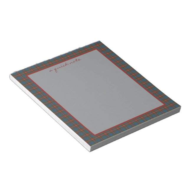Bloc-note MacBeth Ancient Original Scottish Tartan  (Incliné)