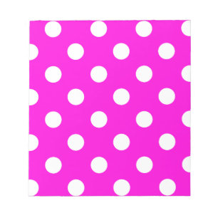 Bloc-note Magenta pois #FF00DC