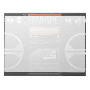 Bloc-note Magnétophone à cassettes Boombox