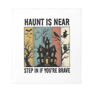 Bloc-note Maison Hantée Halloween Gravure Vintage Épouvantab