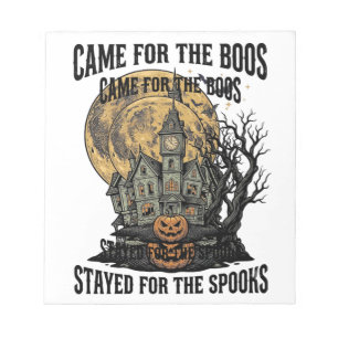 Bloc-note Maison Hantée Halloween Gravure Vintage T Spooky