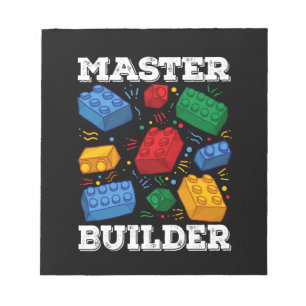 Bloc-note Maître Constructeur Bloc Cute Building Enfants Jou