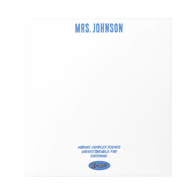 Bloc-note Making Complex Science Understandable For Everyone (Devant)